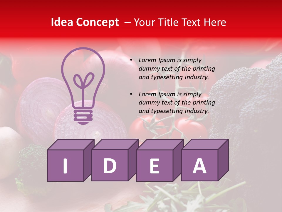 Close Up Food Horizontal PowerPoint Template