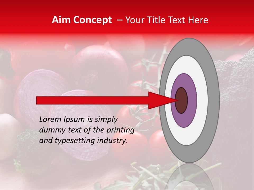 Close Up Food Horizontal PowerPoint Template