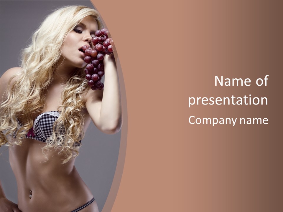 Slim One Fitness PowerPoint Template