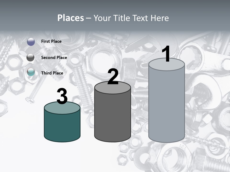 Bolt Hand Tool Metallic PowerPoint Template