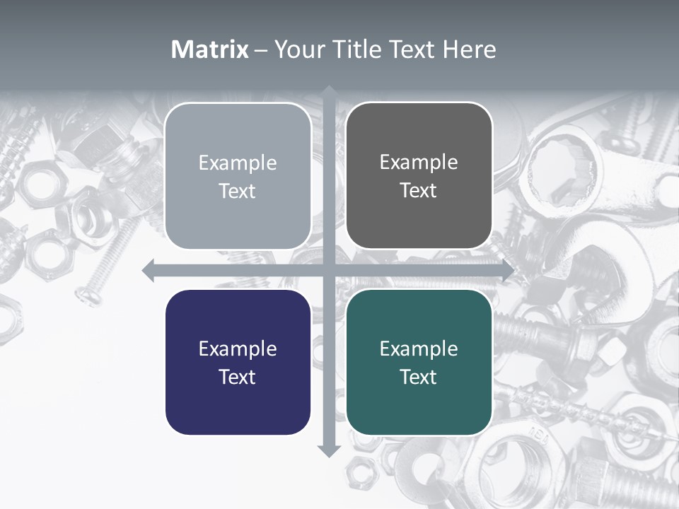 Bolt Hand Tool Metallic PowerPoint Template