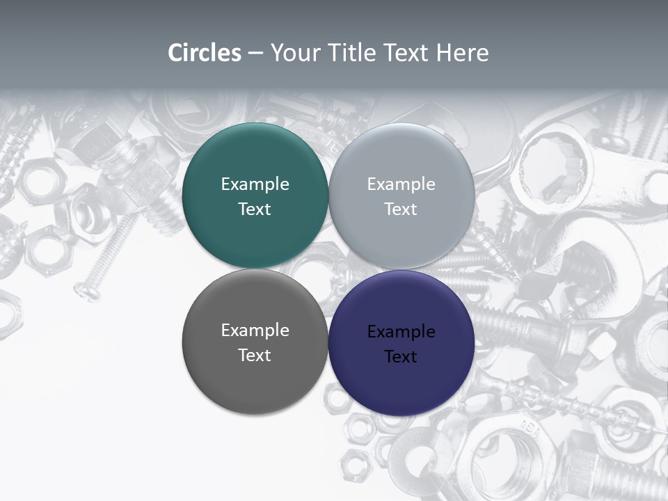 Bolt Hand Tool Metallic PowerPoint Template