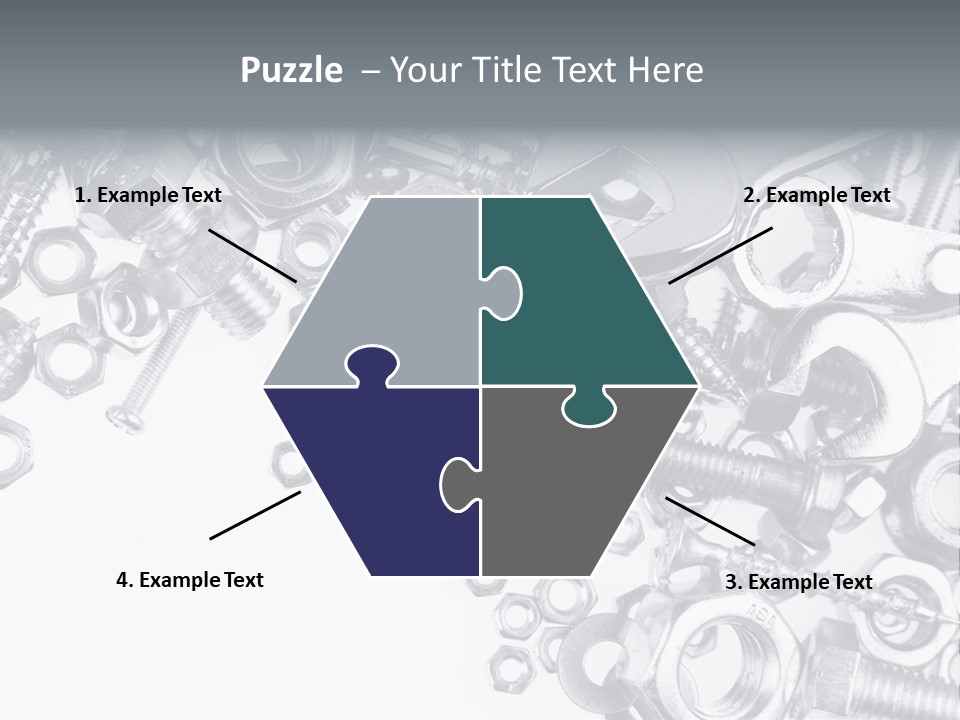 Bolt Hand Tool Metallic PowerPoint Template