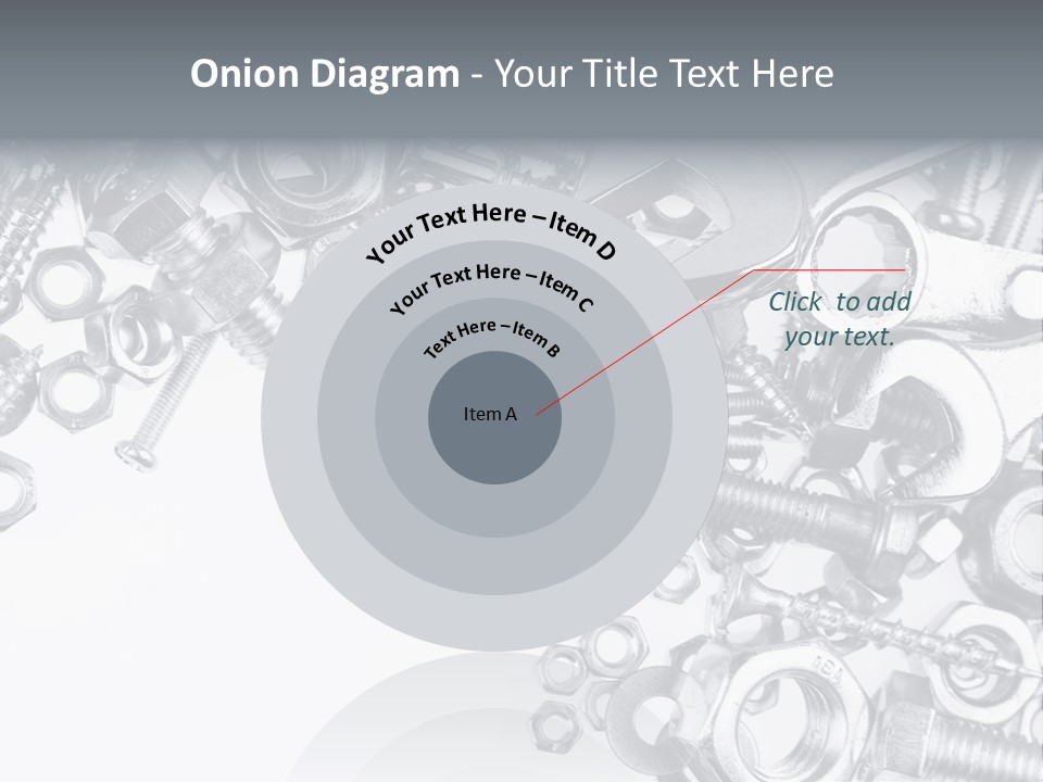 Bolt Hand Tool Metallic PowerPoint Template