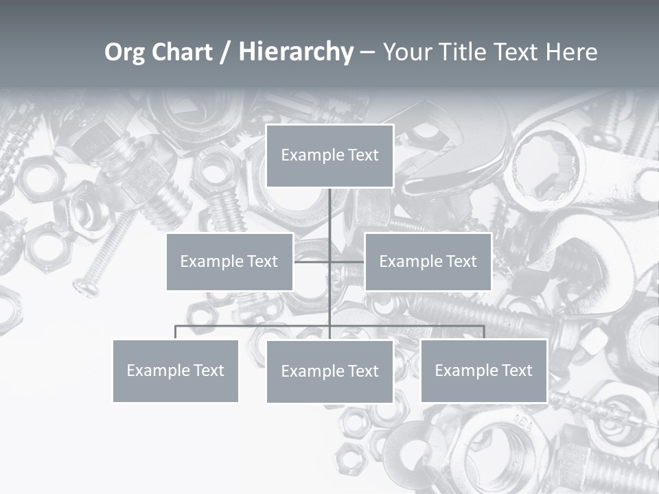 Bolt Hand Tool Metallic PowerPoint Template