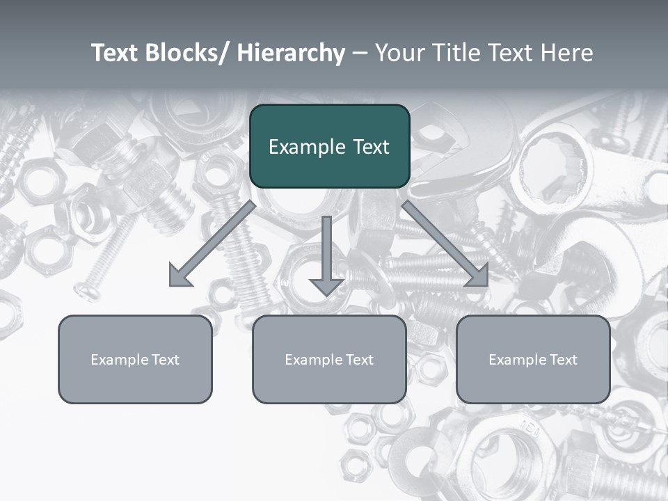 Bolt Hand Tool Metallic PowerPoint Template