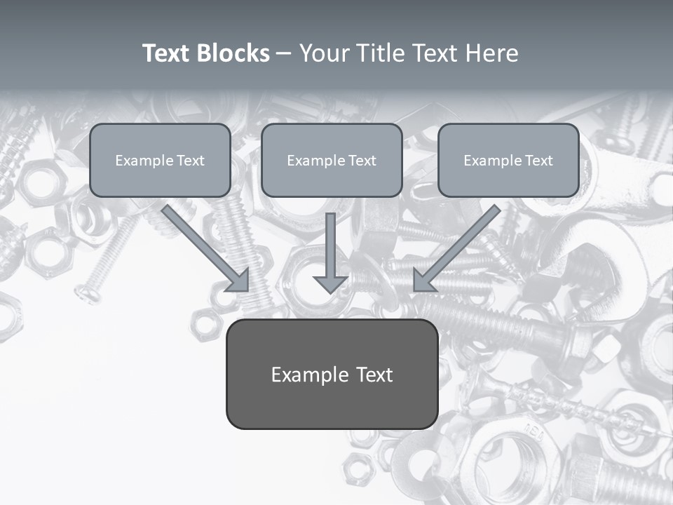 Bolt Hand Tool Metallic PowerPoint Template