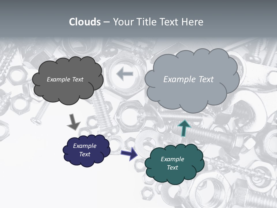 Bolt Hand Tool Metallic PowerPoint Template