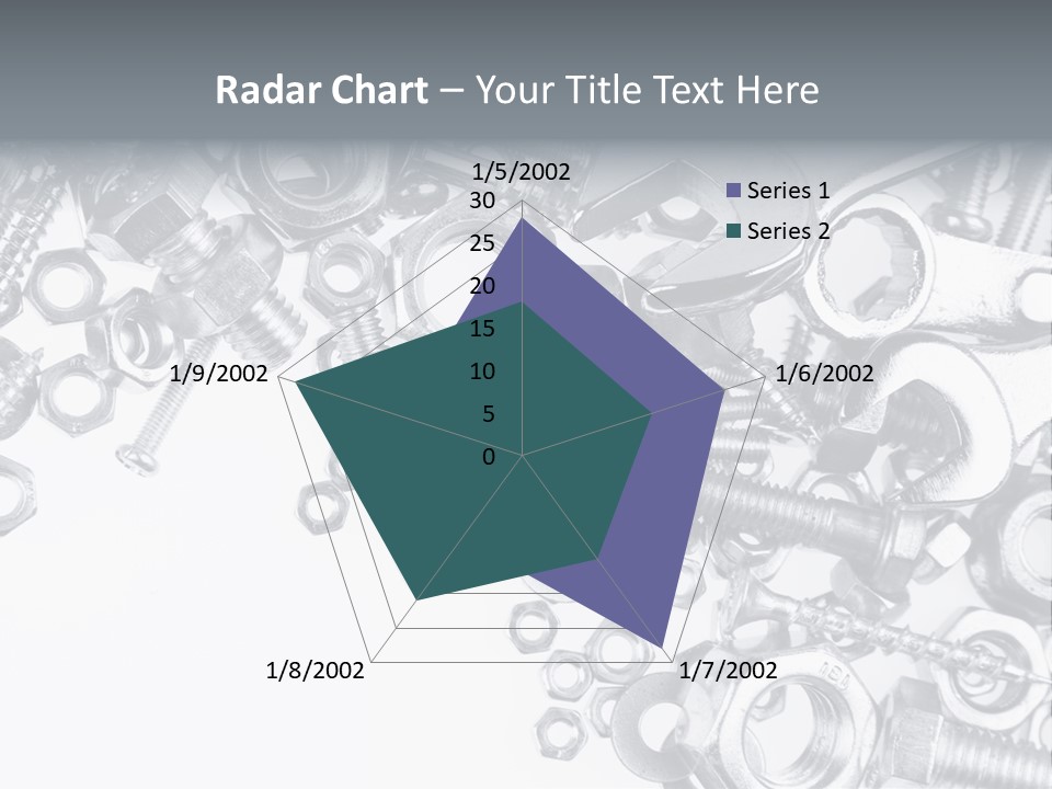 Bolt Hand Tool Metallic PowerPoint Template