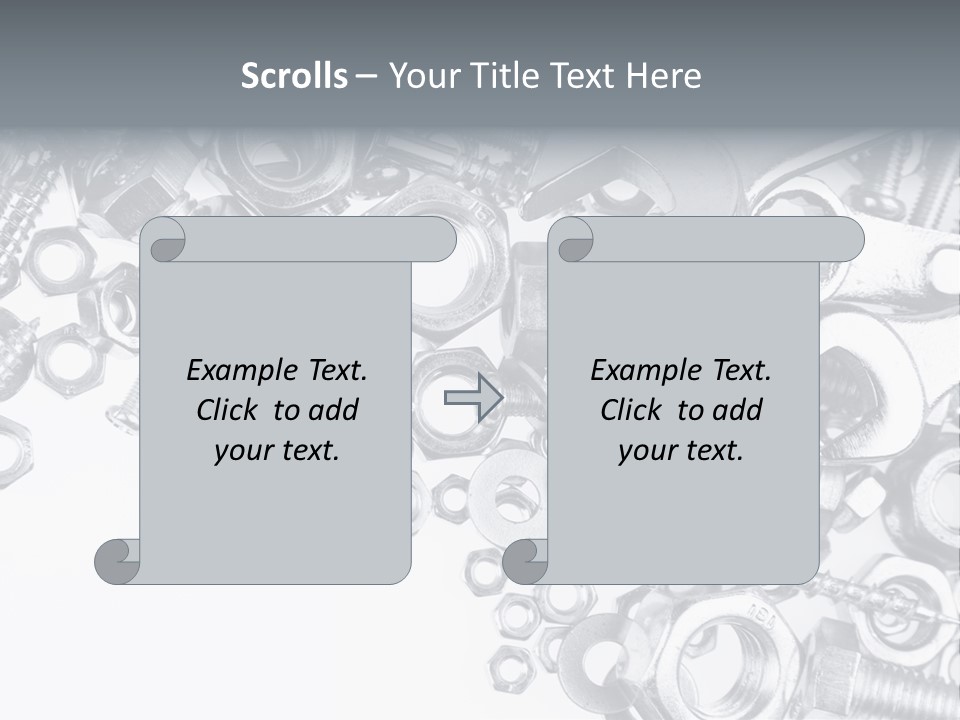 Bolt Hand Tool Metallic PowerPoint Template