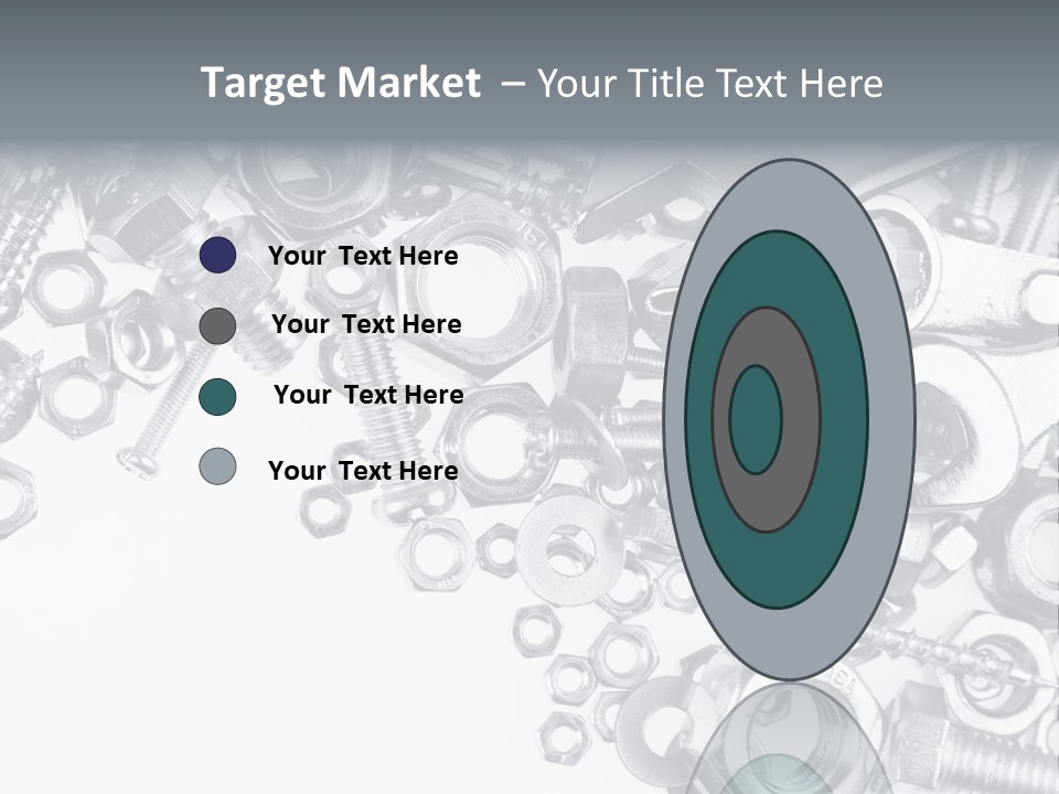 Bolt Hand Tool Metallic PowerPoint Template