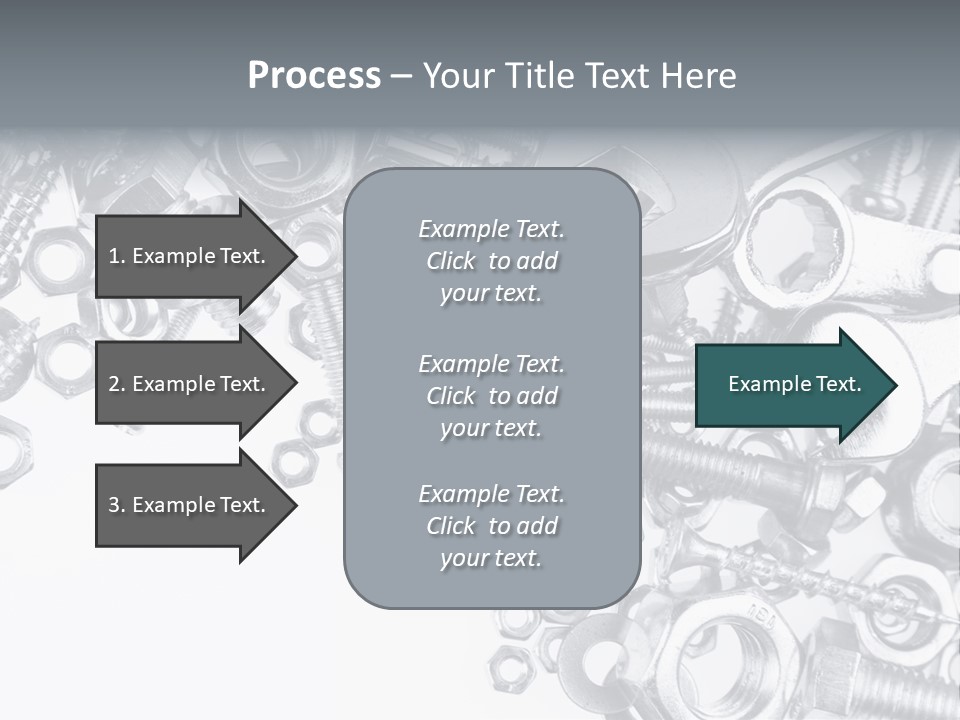 Bolt Hand Tool Metallic PowerPoint Template