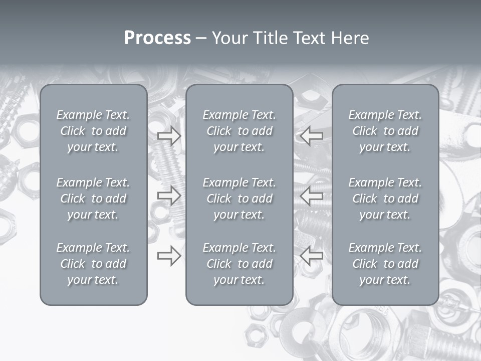 Bolt Hand Tool Metallic PowerPoint Template