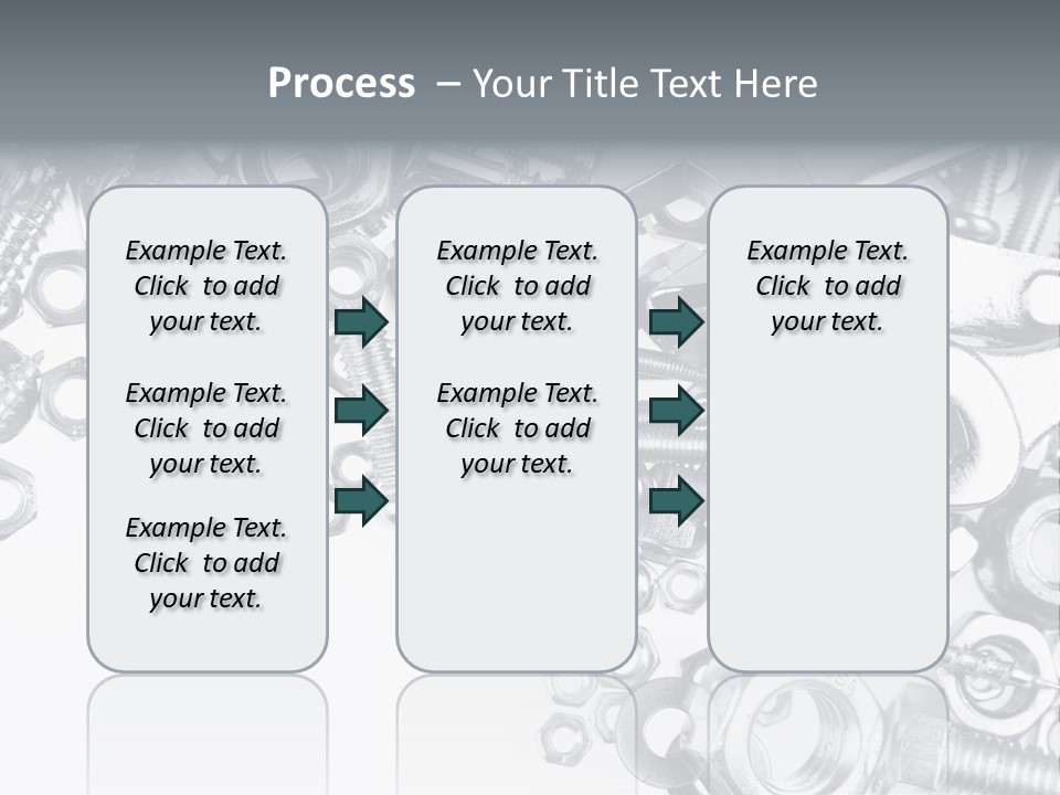 Bolt Hand Tool Metallic PowerPoint Template