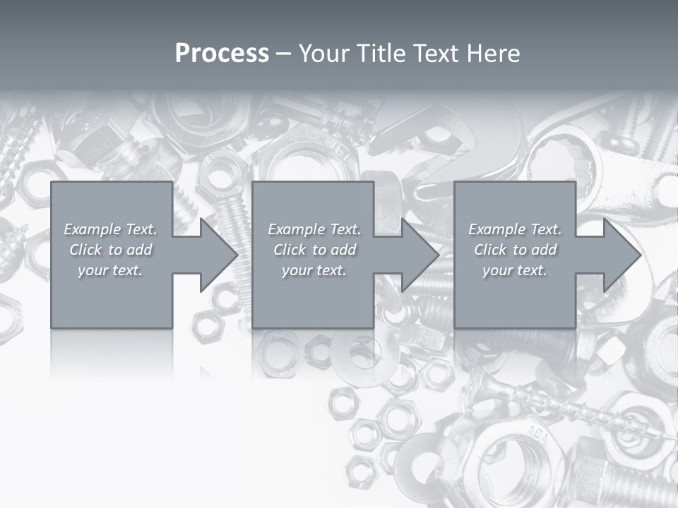 Bolt Hand Tool Metallic PowerPoint Template