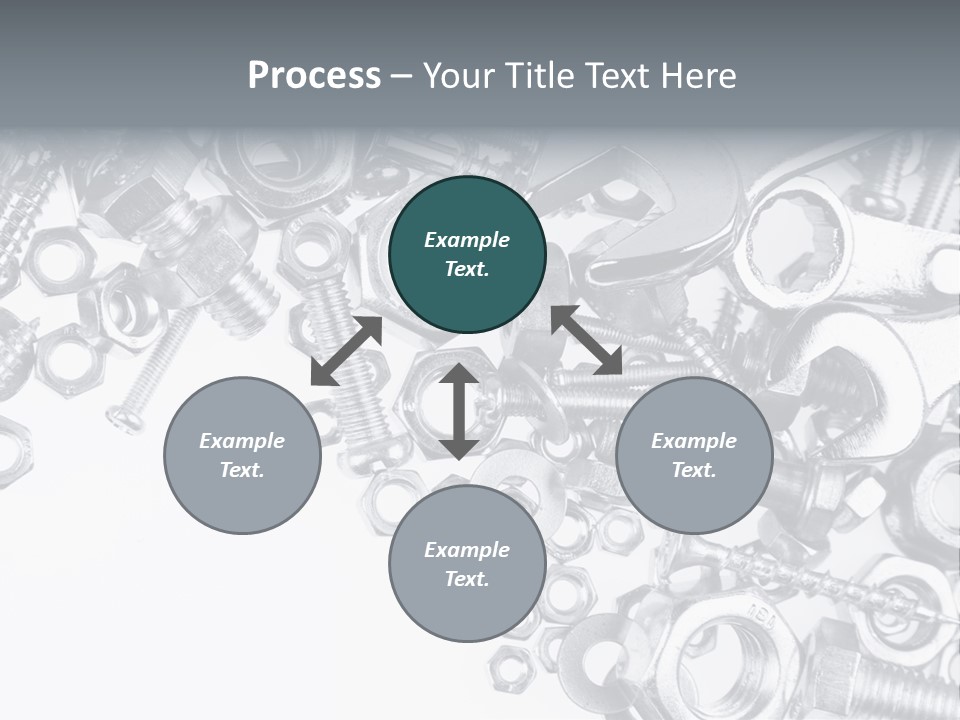 Bolt Hand Tool Metallic PowerPoint Template