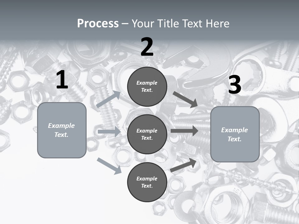 Bolt Hand Tool Metallic PowerPoint Template