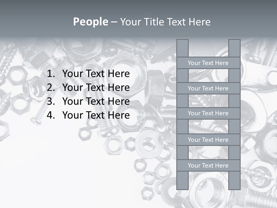 Bolt Hand Tool Metallic PowerPoint Template