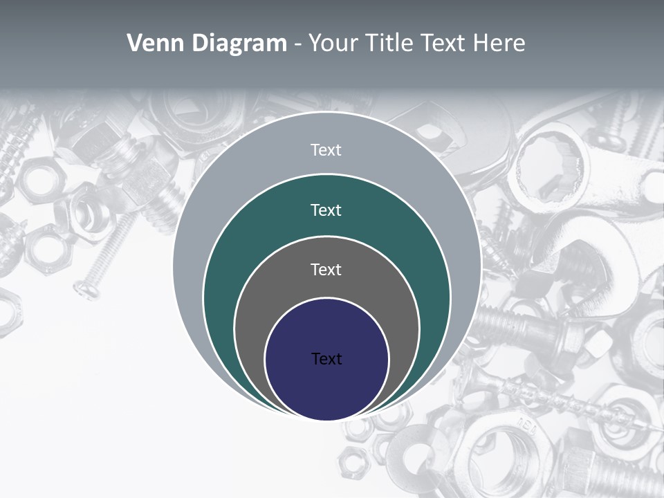 Bolt Hand Tool Metallic PowerPoint Template