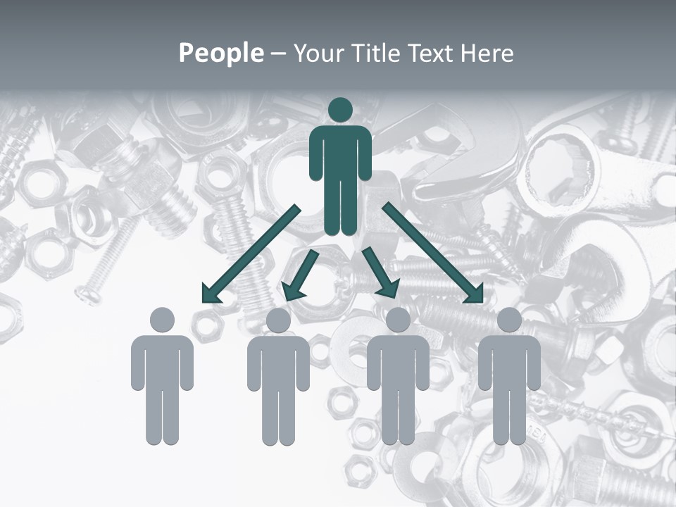 Bolt Hand Tool Metallic PowerPoint Template