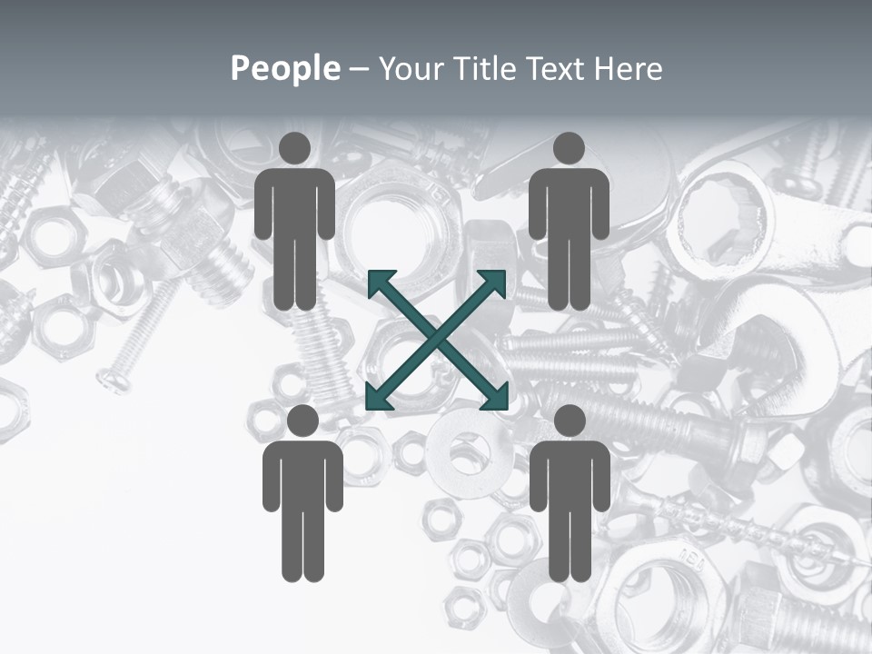 Bolt Hand Tool Metallic PowerPoint Template