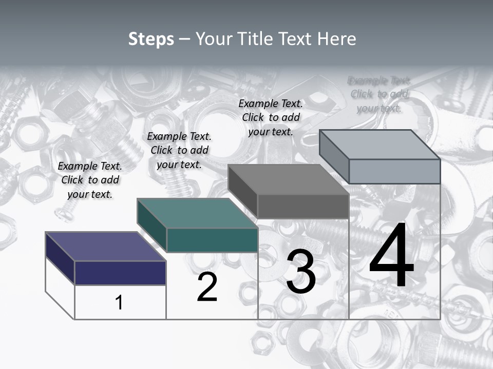 Bolt Hand Tool Metallic PowerPoint Template