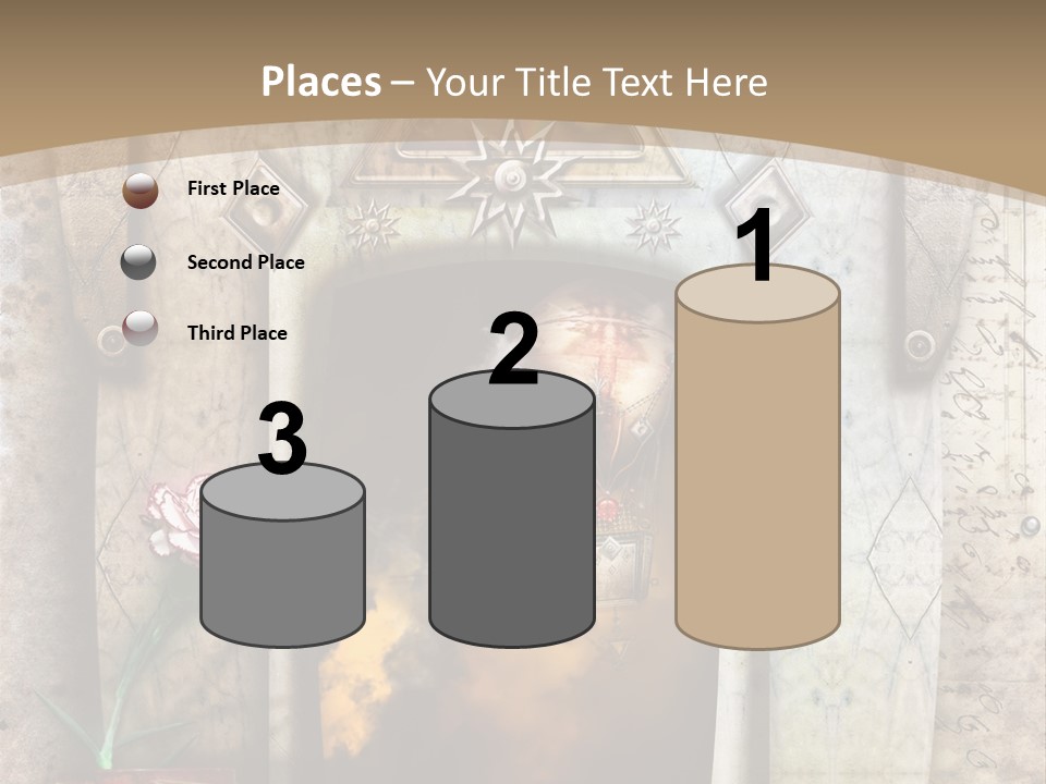 Manuscript Imagination Aged PowerPoint Template