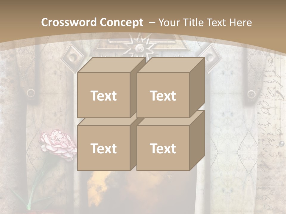 Manuscript Imagination Aged PowerPoint Template
