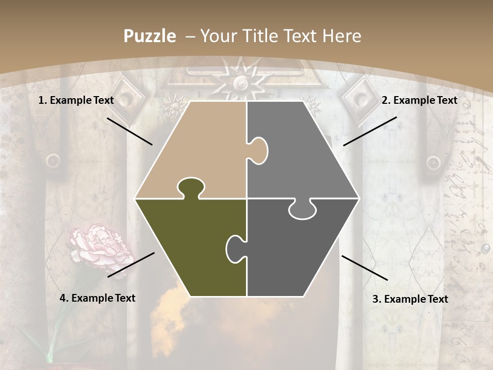 Manuscript Imagination Aged PowerPoint Template