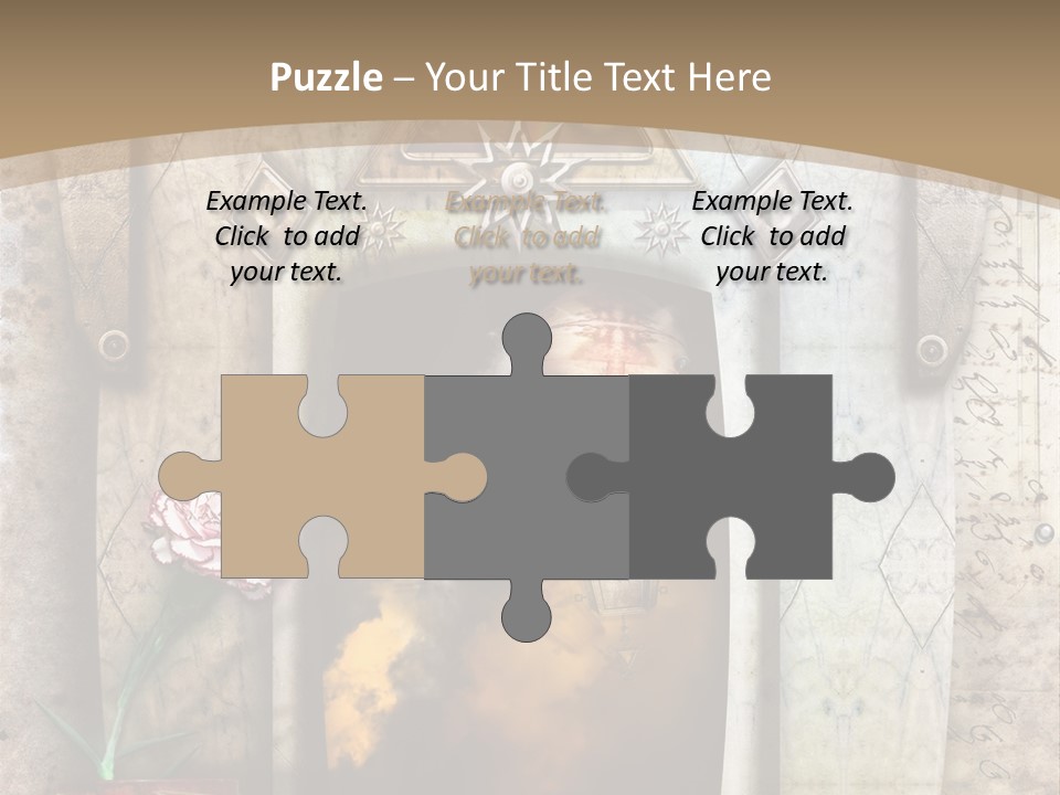 Manuscript Imagination Aged PowerPoint Template