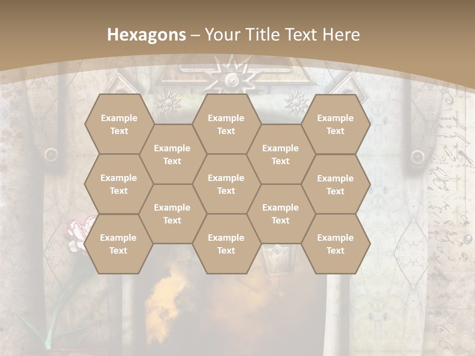 Manuscript Imagination Aged PowerPoint Template