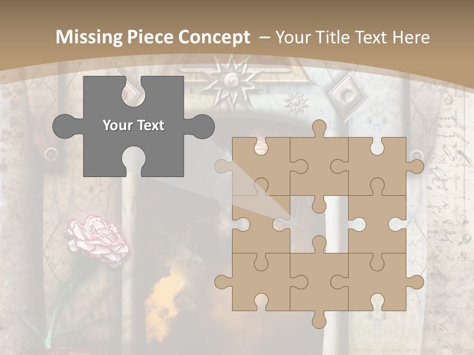 Manuscript Imagination Aged PowerPoint Template