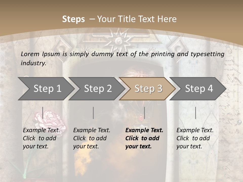 Manuscript Imagination Aged PowerPoint Template