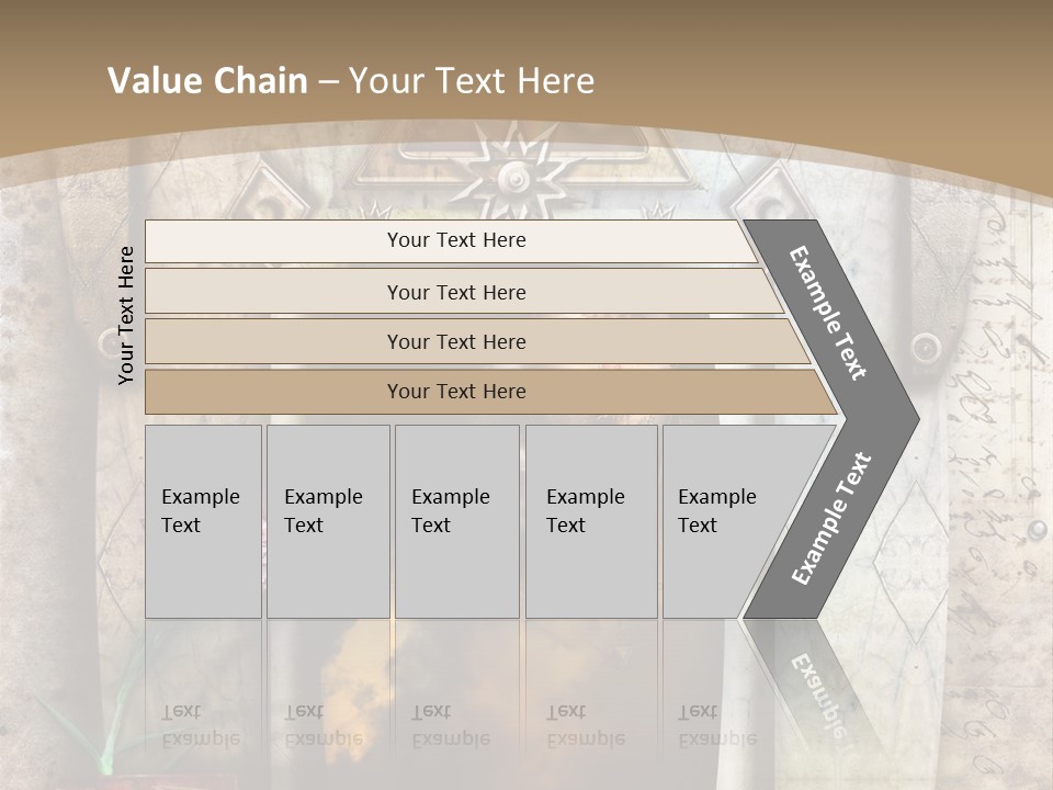 Manuscript Imagination Aged PowerPoint Template