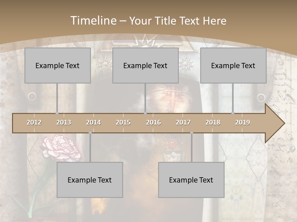 Manuscript Imagination Aged PowerPoint Template
