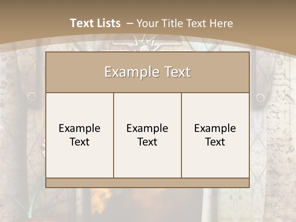 Manuscript Imagination Aged PowerPoint Template