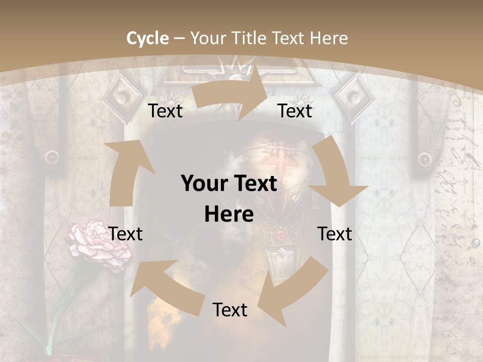 Manuscript Imagination Aged PowerPoint Template