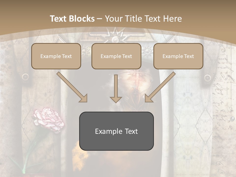 Manuscript Imagination Aged PowerPoint Template