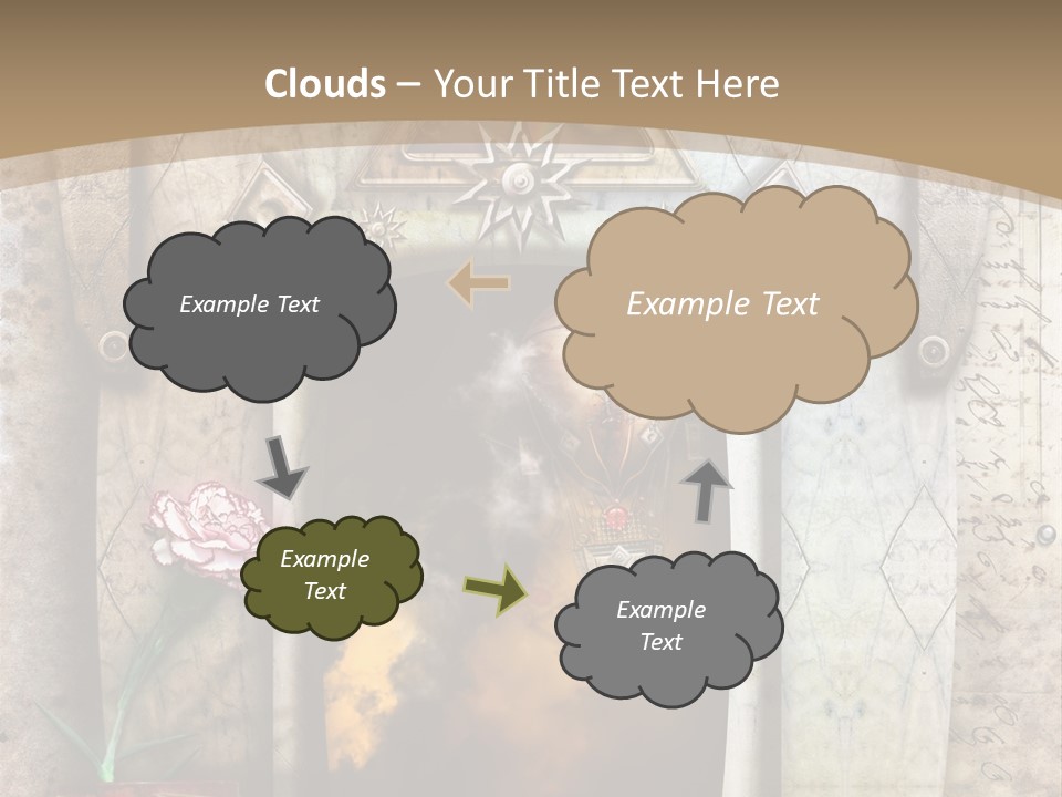 Manuscript Imagination Aged PowerPoint Template