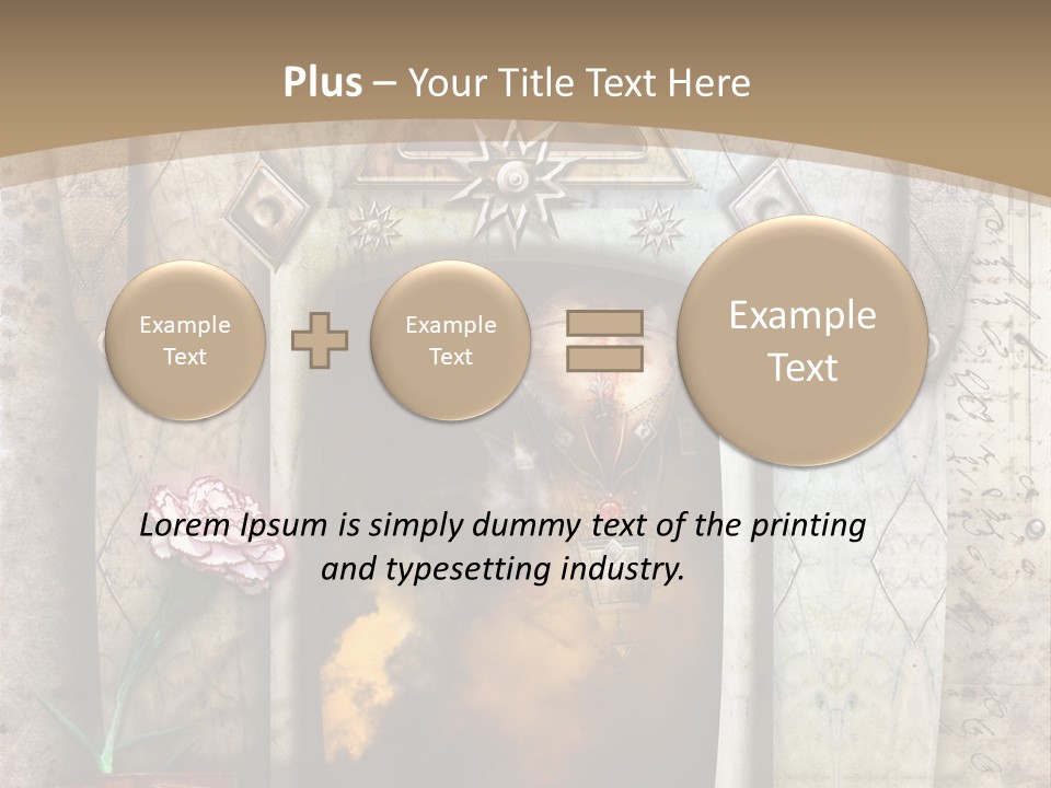 Manuscript Imagination Aged PowerPoint Template
