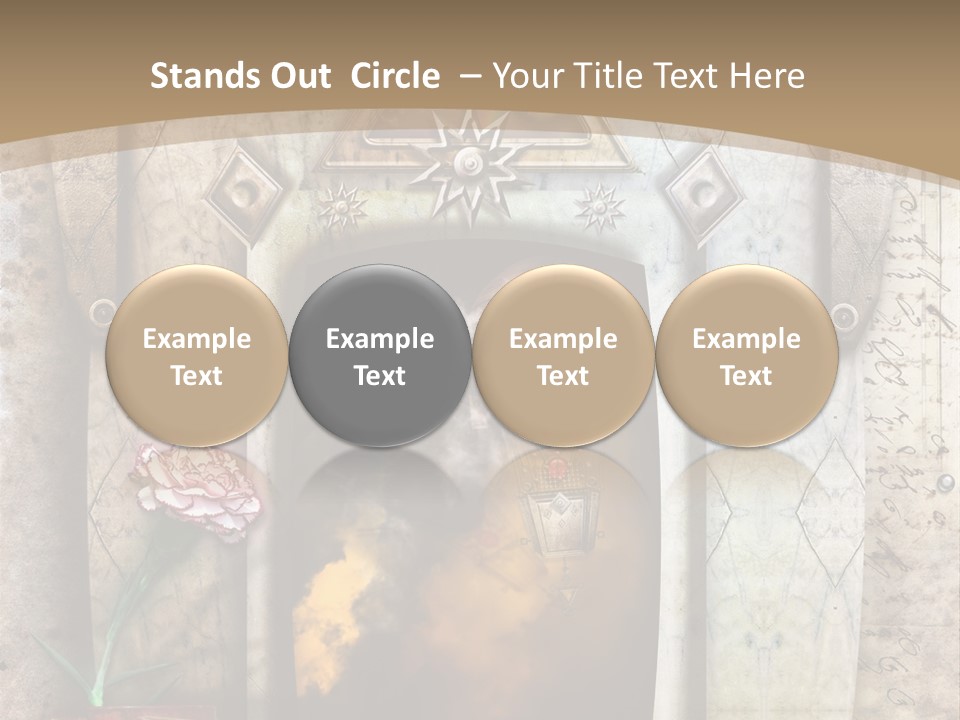 Manuscript Imagination Aged PowerPoint Template