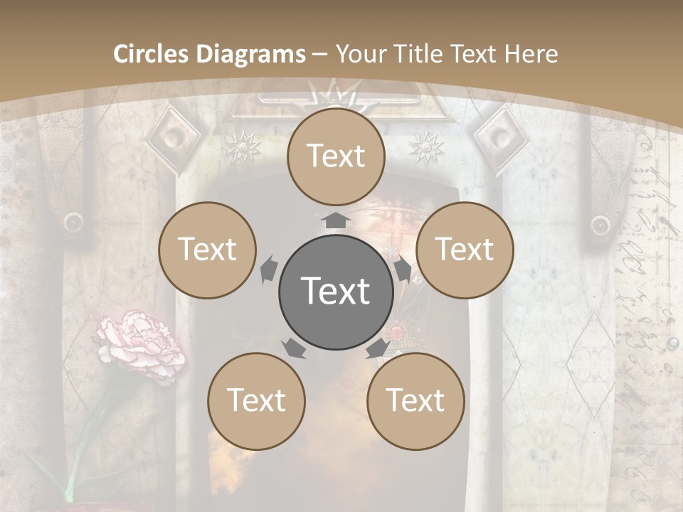 Manuscript Imagination Aged PowerPoint Template