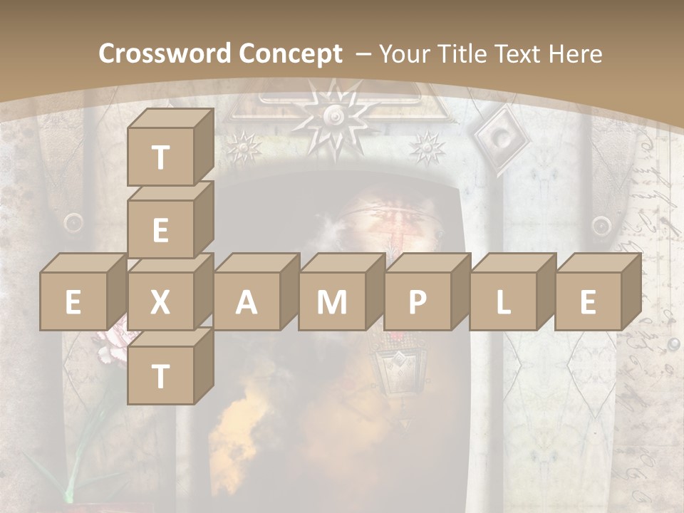Manuscript Imagination Aged PowerPoint Template