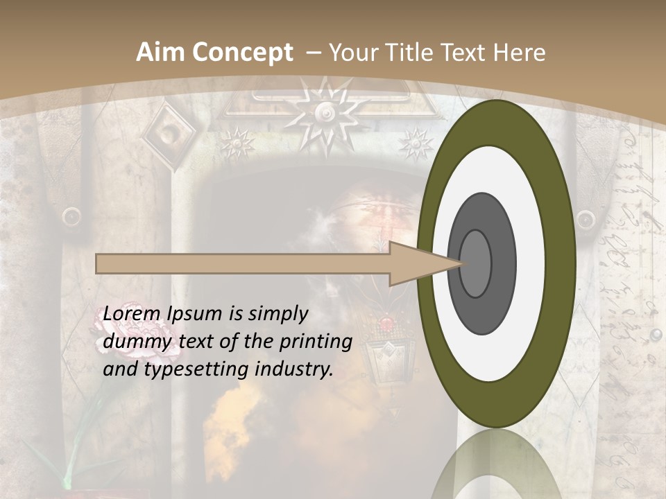 Manuscript Imagination Aged PowerPoint Template