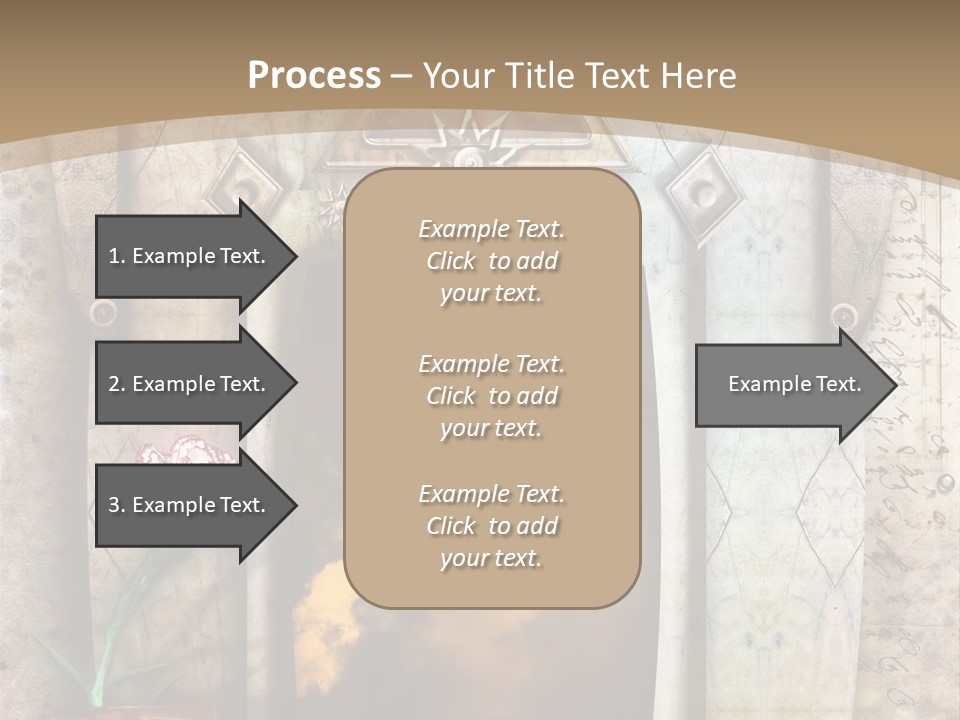 Manuscript Imagination Aged PowerPoint Template