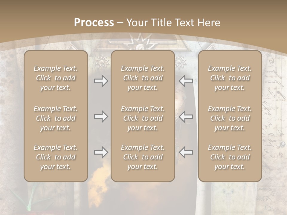 Manuscript Imagination Aged PowerPoint Template