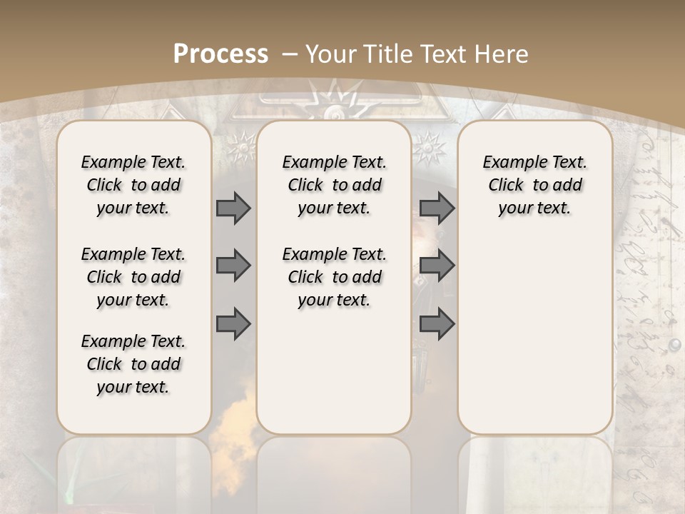 Manuscript Imagination Aged PowerPoint Template