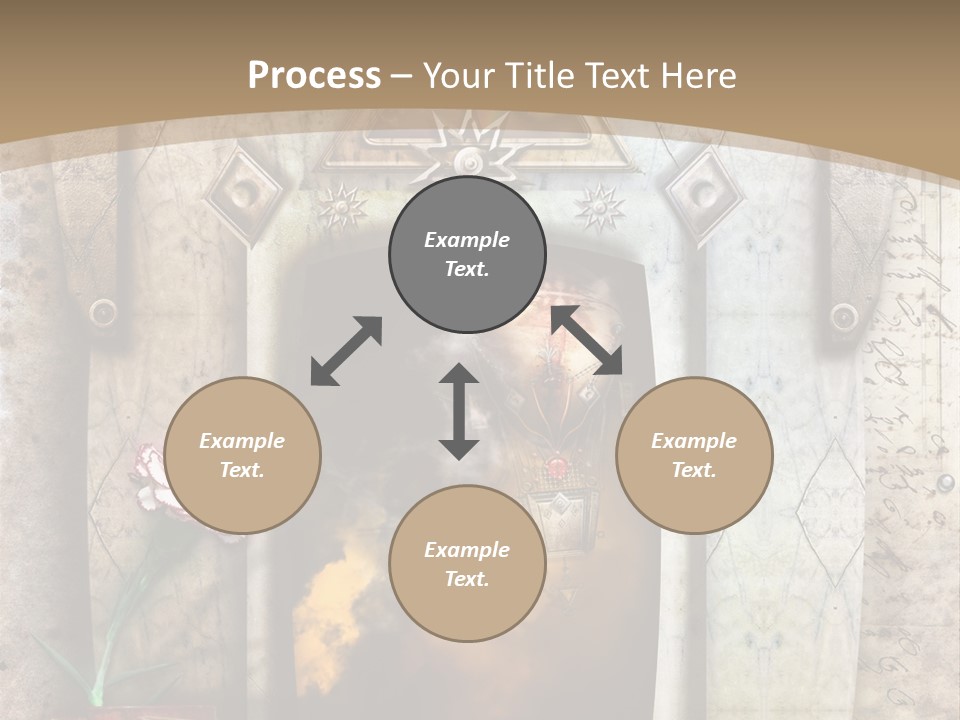 Manuscript Imagination Aged PowerPoint Template