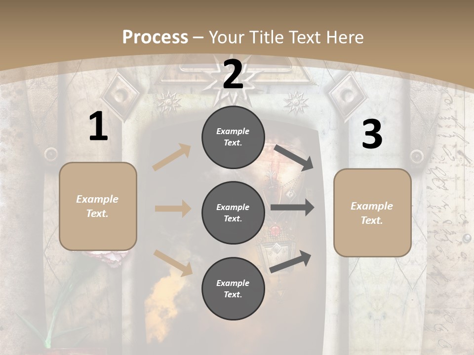 Manuscript Imagination Aged PowerPoint Template