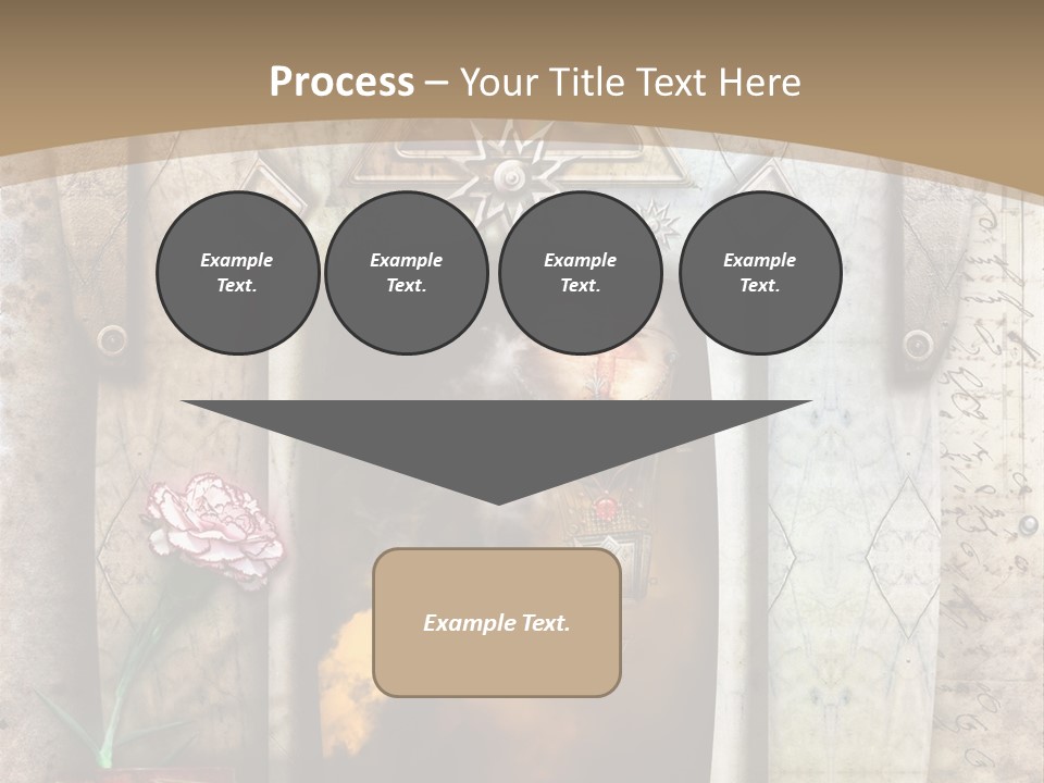 Manuscript Imagination Aged PowerPoint Template